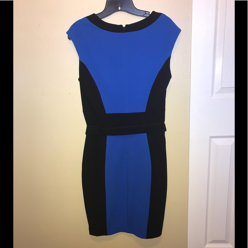 Perfect royal blue and black dress - Picture 3 of 4